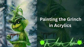 Painting the Grinch in Acrylics