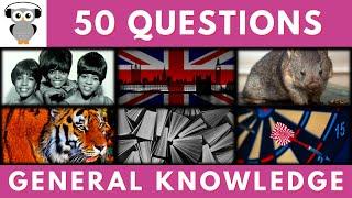 General Knowledge Quiz Trivia #156 | The Supremes, UK Government, Wombat, Indian Tiger,  Bibliopegy