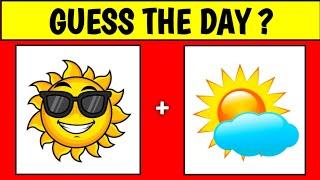 Guess the Day quiz || guess the day by emoji in Telugu || #riddles || gns vibes