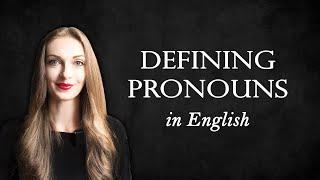 Defining Pronouns // English Grammar Lessons