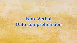 Non verbal  data comprehension