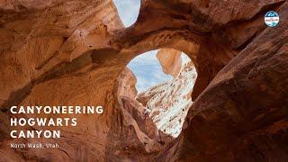 Canyoneering Hogwarts Canyon in North Wash, Utah