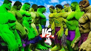 TEAM HULK vs TEAM BIG HULK - HULK BATTLE - EPIC SUPERHEROES WAR