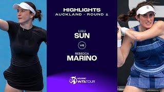 Lulu Sun vs. Rebecca Marino | 2025 Auckland Round 1 | WTA Match Highlights