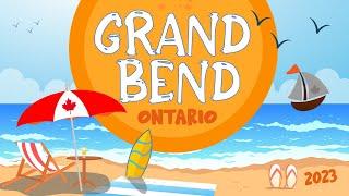 GRAND BEND BEACH, Ontario, Canada - Lake Huron - popular tourist destination - sandy beach