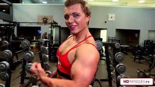 Insanely HUGE Biceps!   New Carli at HDPhysiquesTV with 17" Bi's!