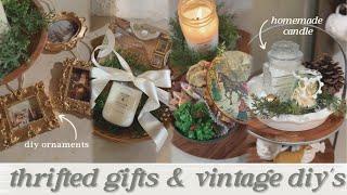 THRIFTED CHRISTMAS GIFTS  | Gifts They Would LOVE! DIY Antique Gift Ideas