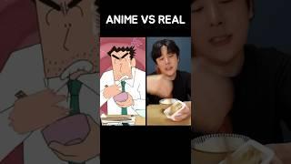 Crayon Shin Chan Natto Rice ASMR!?  #shorts