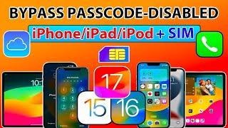  Passcode/Disabled Bypass iOS 17/16/15 With Sim/Signal |Unlock Passcode/Disabled iPhone/iPad/iPod