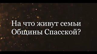 Ответ на вопрос "На что живут семьи Общины Спасской" ?