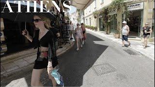 Athens Hottest Sunday Walk | Greece | Summer 2023