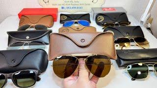 30/4|Rayban USA Limitted Màu Trà Cực Hiếm, Rayban Thập Niên 70 Mạ Vàng Cùng Kính Italy Cho Mùa Hè