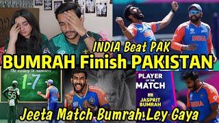 BUMRAH Finish PAKISTAN  BUMRAH Destroy PAKISTAN Batting INDIA Beat PAK BUMRAH JEETA HOUA Ley Gaya