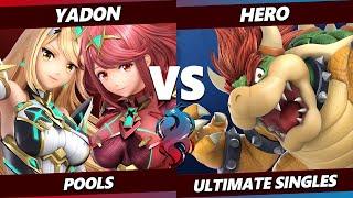 Kowloon Kagaribi - yadon (Pyra Mythra) Vs. HERO (Bowser) Smash Ultimate - SSBU