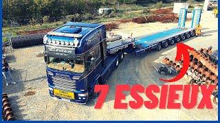 Scania V8 R580 longline TRANSPORT EXCEPTIONNEL  Trailer Portrait#9 (TPS Sylvain Leger)