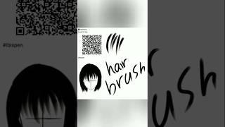 Brush for hair! Free to use! #ibispaintx #ibispen #brushpen #digitalart @MeowTube1028