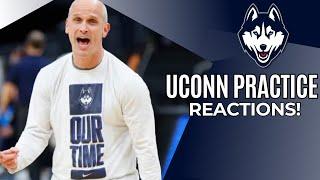 Reacting To Behind The Scenes Footage Of UConn Practice With Dan Hurley!