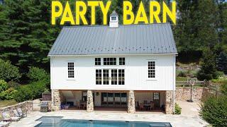 Touring a BRAND new PARTY barn