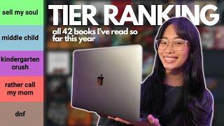 tier ranking every book I've read so far this year