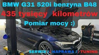 BMW G31 B48 pomiar utraty mocy przy przebiegu 435 tys km / weryfikacja przed tuningiem / Część 1 z 3