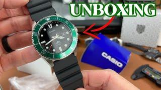 CASIO DURO Green Bezel (MDV-106B-1A3VCF) | Unboxing & First Impressions