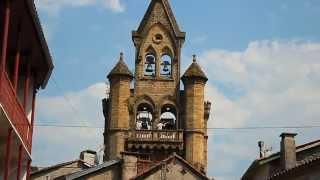 Volée tournante de l'Eglise Saint-Etienne de Seix (09) - HD