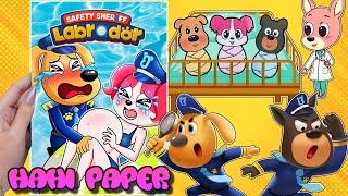 [⭐️paper diy⭐️] Making Quiet Book Sheriff Labrador / Papillon Pregnant Baby's Care Book