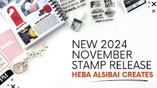 November Stamp Release 2024 | Heba Alsibai Creates