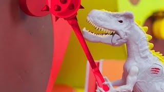 Colorful Apple House and the Hidden Treasures | Dinosaur Adventure | Kids Video