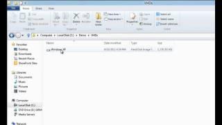 Windows 8 ISO file mount demo