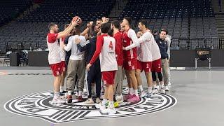 Trening Crvene zvezde pred odlazak u Milano (03.12.2024.)