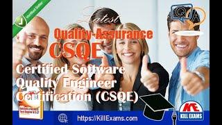 Pass CSQE Certified Software Quality Engineer Certification Exam with Killexams Practice Tests.