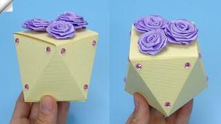 DIY paper crafts idea Gift box making  DIY gift box