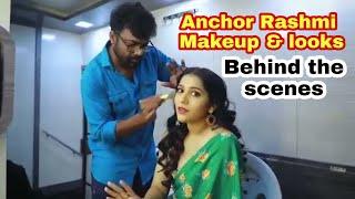 Anchor Rashmi Makeup & looks Behind the scenes  It’s always team effort