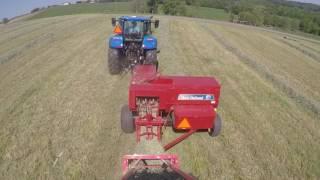 Square bale it up 2017. Kuhns accumulator in action!