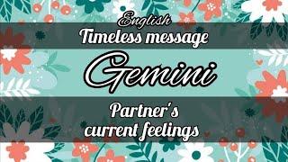 GEMINI ️ PARTNER'S CURRENT FEELINGS TIMELESS ENGLISH #tarot #gemini #currentfeelings