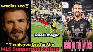 Gracias! David Beckham thanks Lionel Messi as Inter Miami co-owner celebrates Supporters' Shield win