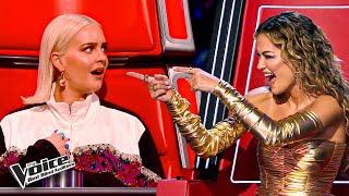 Coaches are STUNNED when hearing their OWN SONGS on The Voice
