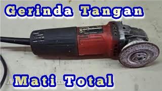 Tutorial cara memperbaiki mesin gerinda mati total