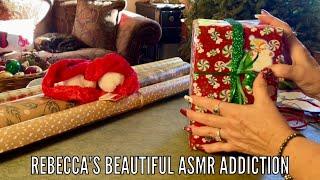 ASMR Cozy Gift Wrapping~Christmas! (No talking version) 3 different scenes!