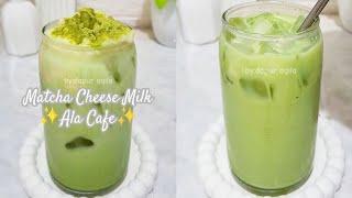 Resep Minuman Mtacha Cheese Milk Ala Cafe