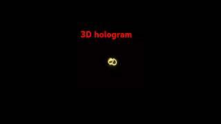 How to make 3d hologram #shorts #experiment #science #diy #how #3D hologram