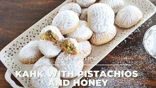 Kahk with pistachios and honey