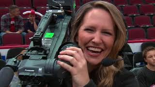 Sarah Jindra Chicago Bulls Jumbotron Camera Operator