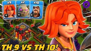 TH 9 RATAIN TH 10!! KOMBO GOLEM + WIZARD + VALKYRIE (GOWIVA) - STRATEGI TH 9 | COC INDONESIA