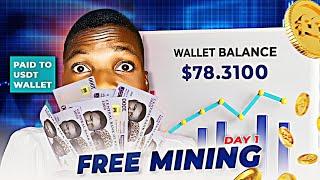 I Got Paid Instant ₦110,000 ($78) ‣ FREE USDT MINING App || How To Make Money Online 2024