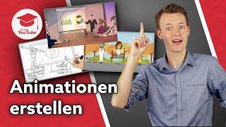 Erklärvideo-Animationen für YouTube erstellen (Kostenlos & bezahlt mit Anleitung)