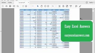 How to convert a PDF to an Excel file