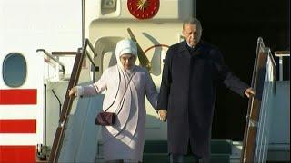 Turkey's Erdogan arrives in Uzbekistan for OTS summit | AFP