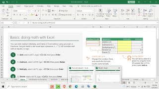 How to Use Excel part 1